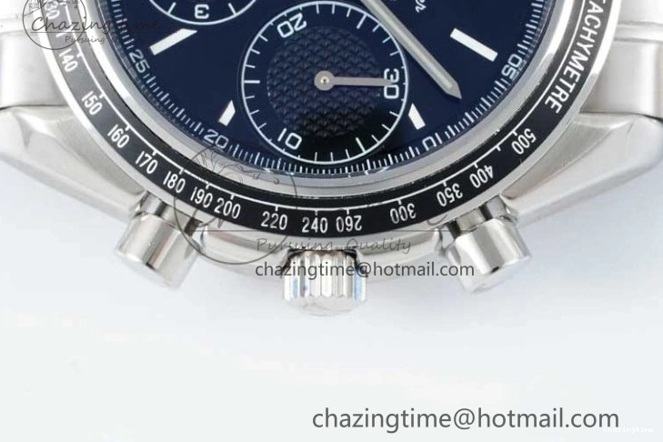 0405 Speedmaster Racing Master SS HKF Best Edition Black Dial on SS Bracelet A Versatile 7810